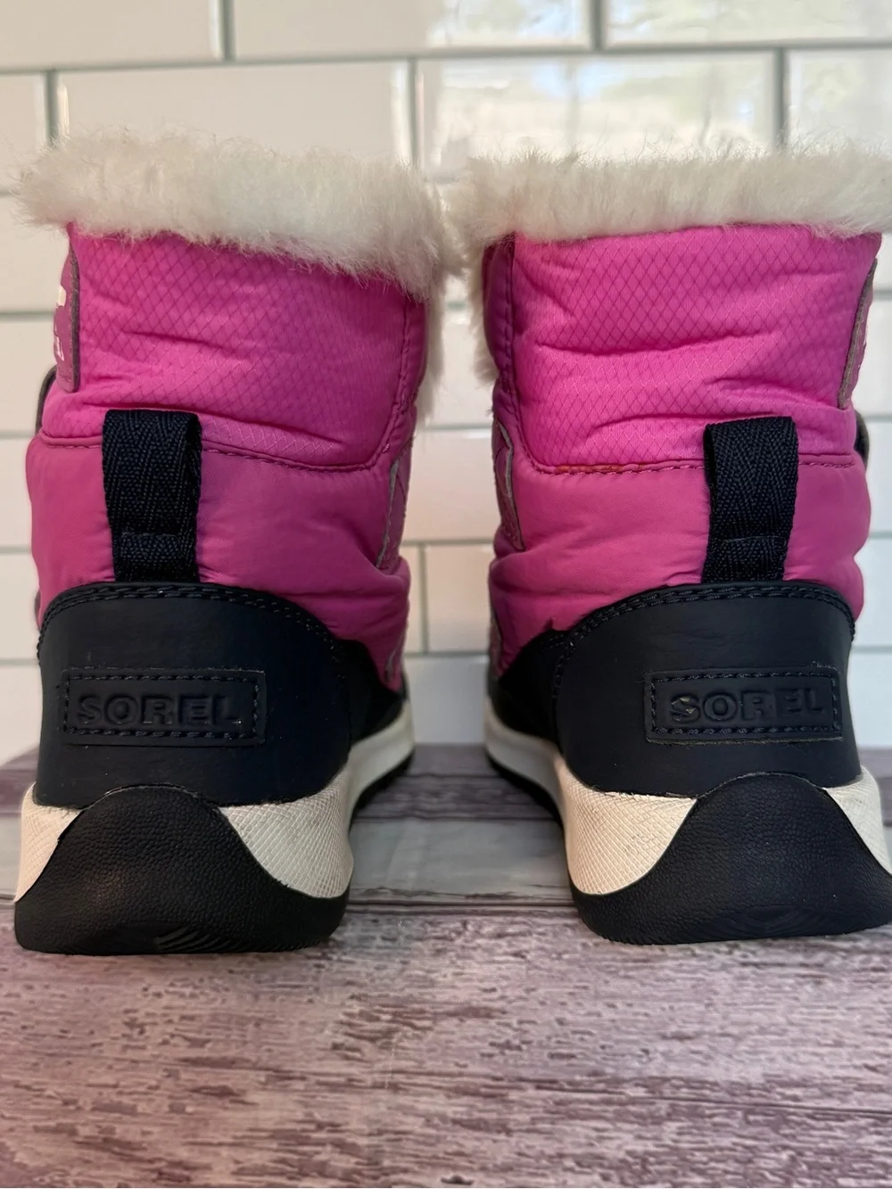 Sorel Youth Whitney II Waterproof Winter Boots in Deep Pink 💕size 13